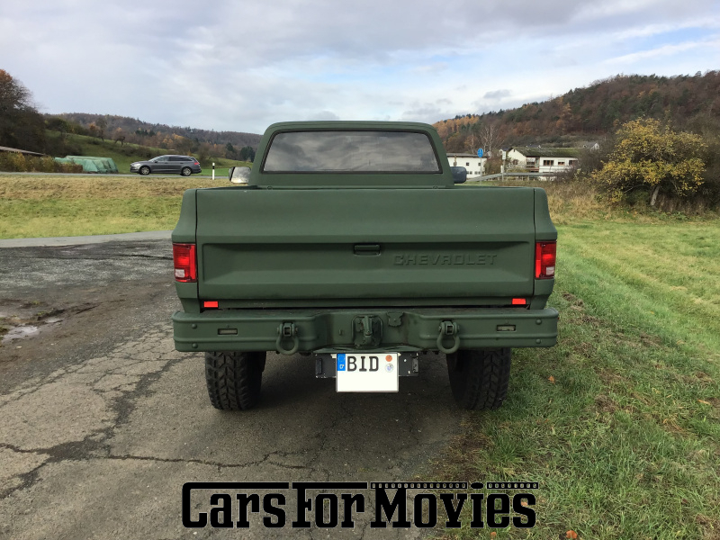 CarsForMovies | Chevrolet  K30 1986 USA Grün Grün Militärfahrzeug Pick-up Hessen 6613 leder army